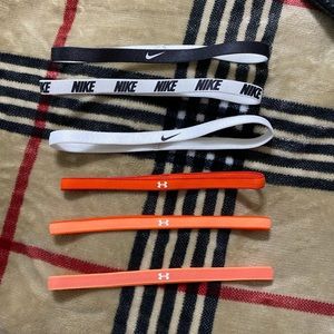 Brand new Nike and Under Armor headbands